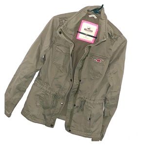 Army green Hollister Jacket!!